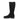 black suede knee high boot with inside zipper for large sizes