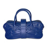 unique medium nappa blue leather bag