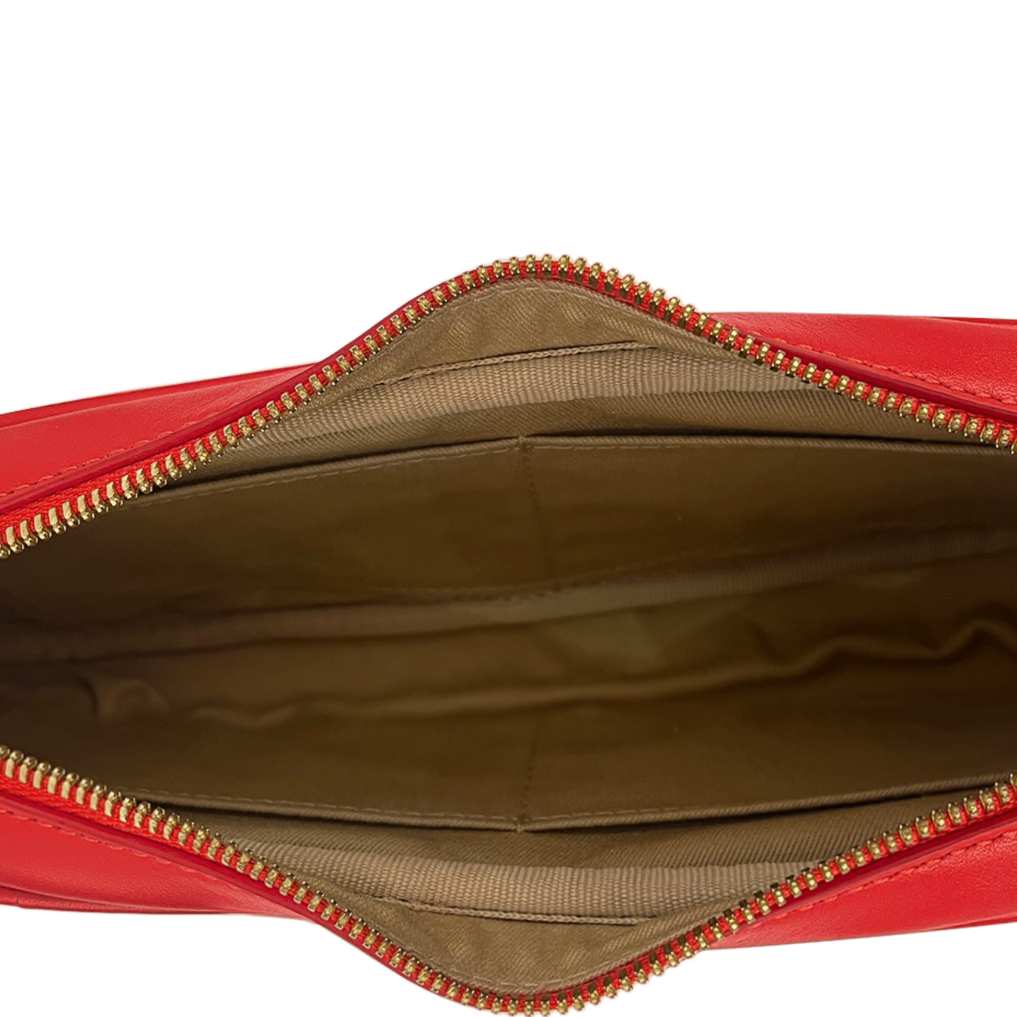 small unique leather clutch red inside