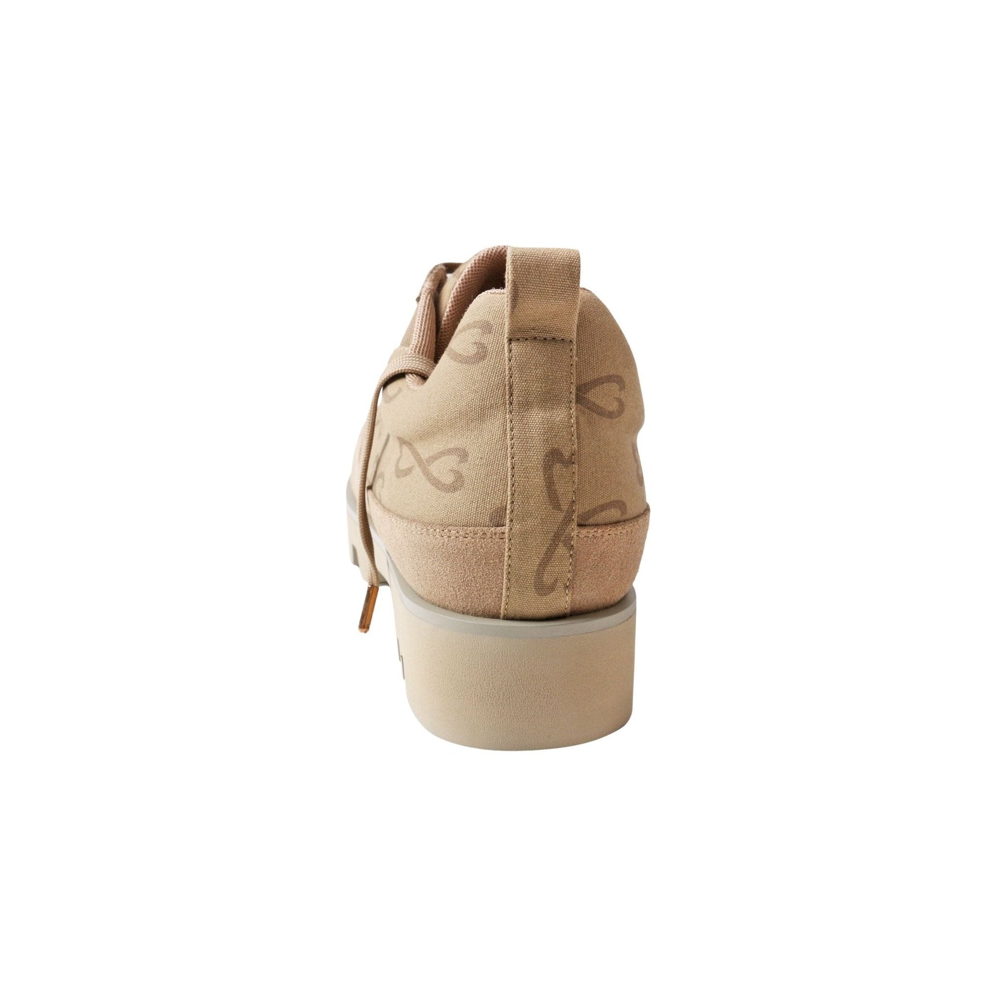 tan canvas suede sneaker large sizes back