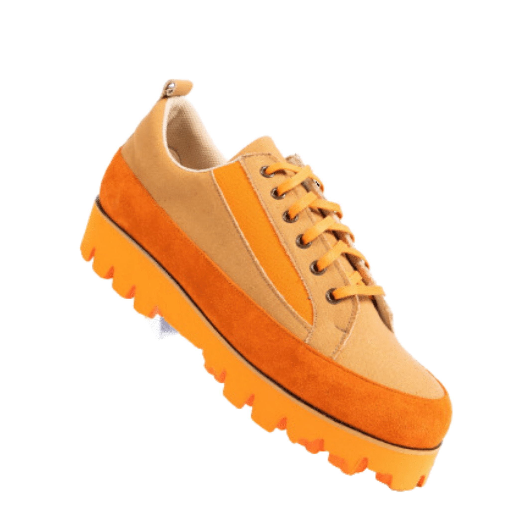 orange canvas suede sneaker large sizes