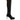 Black suede thigh high boot large size