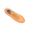 orange canvas suede sneaker large sizes overhead